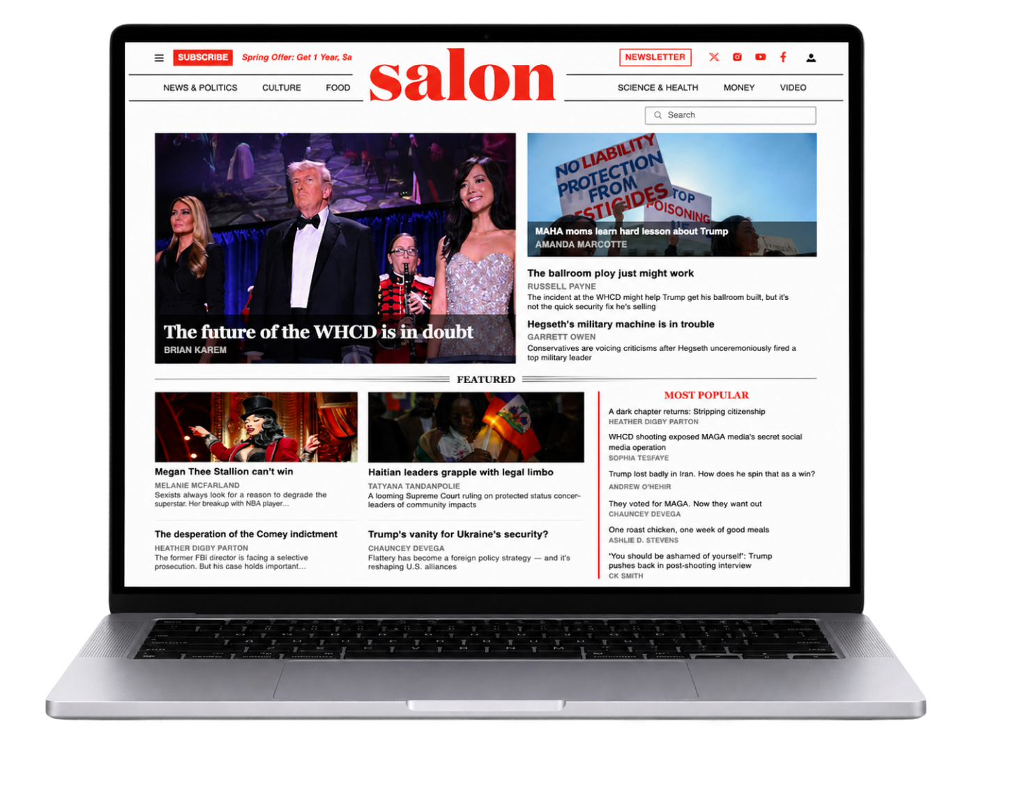 Salon on desktop