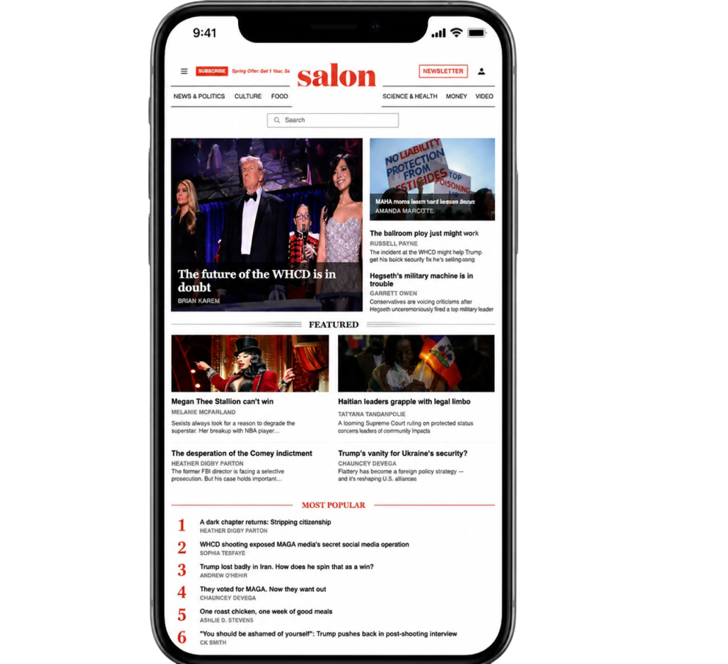 Salon on mobile