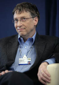 DAVOS/SWITZERLAND, 26JAN07 - William H. Gates III, Chairman, Microsoft Corporation, USA, captured during the session 'Scaling Innovation in Foreign Aid' at the Annual Meeting 2007 of the World Economic Forum in Davos, Switzerland, January 26, 2007. 
Copyright by World Economic Forum    swiss-image.ch/Photo by Severin Nowacki

+++No resale, no archive+++ (Severin Nowacki)