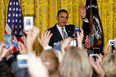 President Barack Obama takes part in a news conference at the White House in Washington, Tuesday, June 23, 2009.