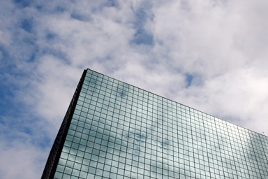 The National Security Agency/Central Security Service (NSA/CSS) building in Fort Meade, Md., Wednesday, Sept. 19, 2007, during a visit by then President Bush.