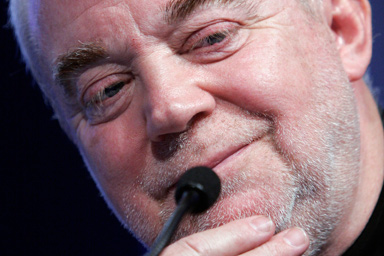 Editor in Chief and CEO, Sojourners, USA, Jim Wallis pauses before speaking during a session at the World Economic Forum in Davos, Switzerland, Thursday Jan. 29, 2009.