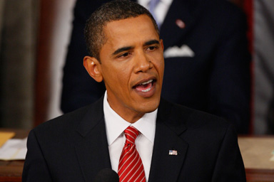 President Barack Obama delivers a speech on healthcare to a joint session of Congress