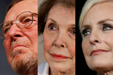 Pete Domenici, Nancy Reagan, Cindy McCain