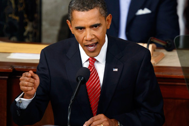 U.S. President Barack Obama delivers a speech on healthcare before a joint session of Congress, in Washington, September 9, 2009.