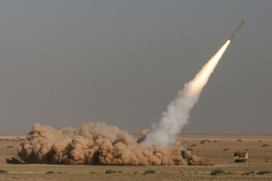Iran said it successfully test-fired short-range missiles during military drills Sunday, Sept. 27, 2009 by the elite Revolutionary Guard, a show of force days after the U.S. warned Tehran over a newly revealed underground nuclear facility it was secretly constructing.