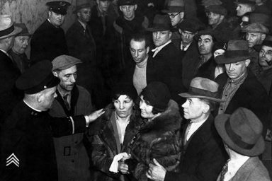 Unemployed people plea for aid in Seattle, circa 1930s.