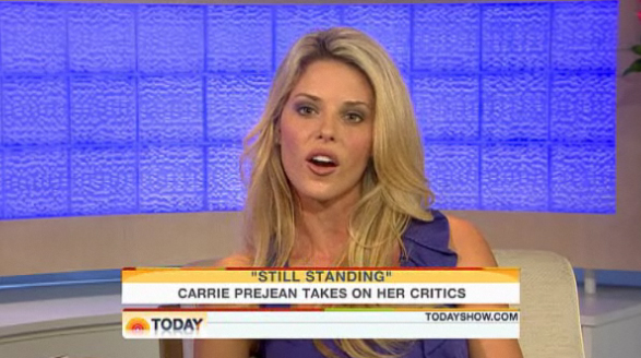 Carrie Prejean on the "Today" show Tuesday.
