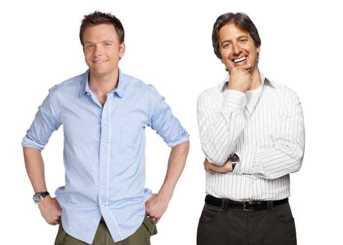 Joel McHale from "Community" and Ray Romano from "Men of a Certain Age"