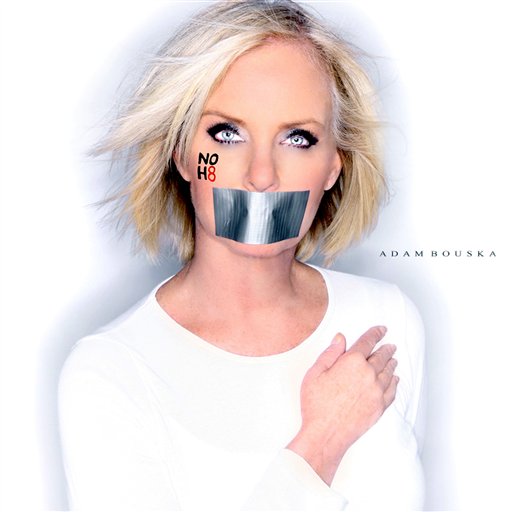 This undated image provided by Adam Bouska/NOH8 Campaign shows Cindy McCain, the wife of Sen. John McCain, R-Ariz., posing for the NOH8 campaign. NOH8 is a gay rights group challenging Proposition 8 passed by California voters in 2008 banning same sex marriage.  (AP Photo/Adam Bouska/NOH8 Campaign)  NO SALES (AP)