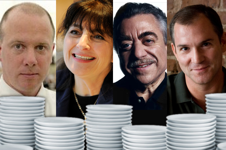Sam Sifton, Ruth Reichl, Alan Richman and Frank Bruni