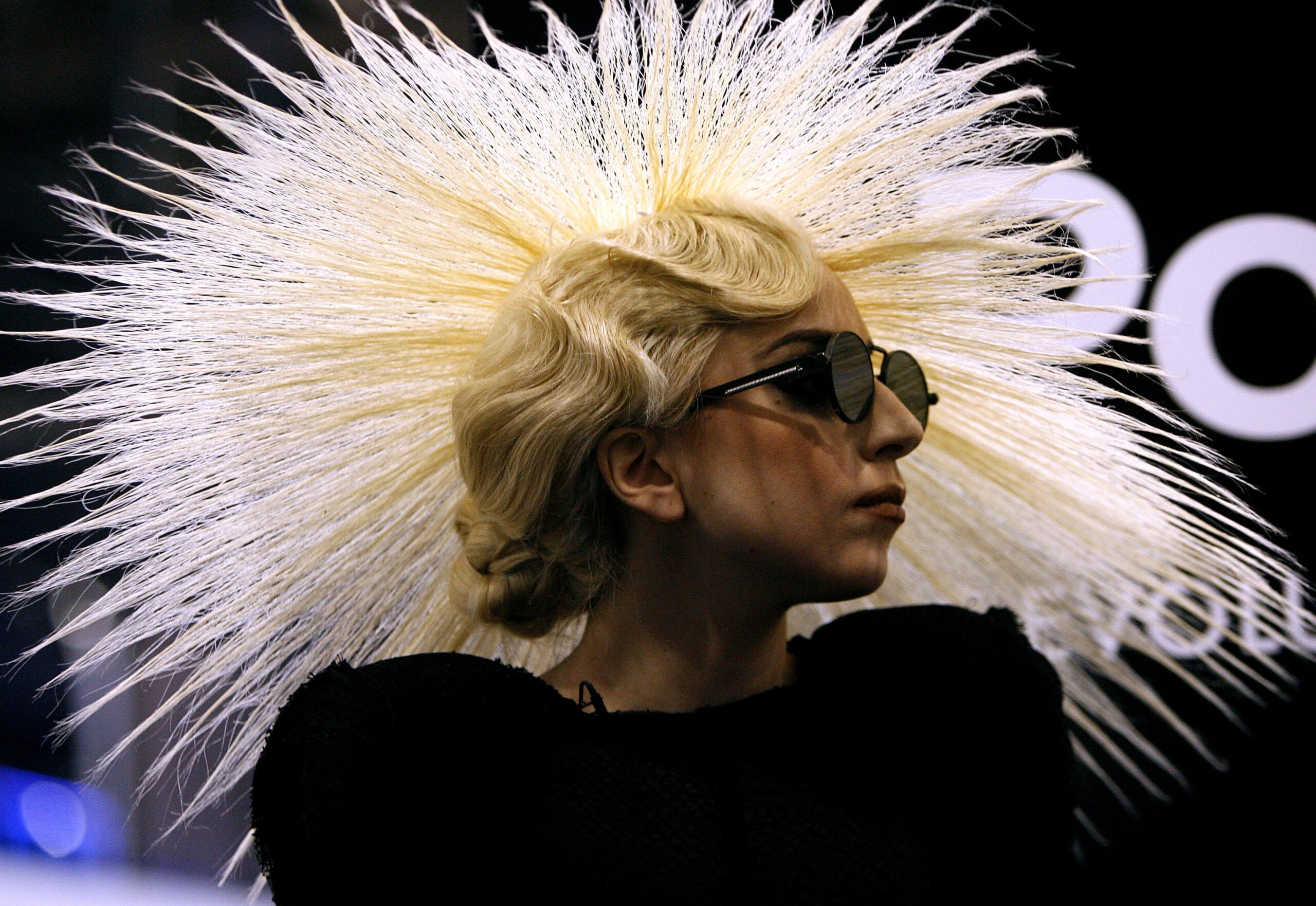 Lady Gaga appears a the Polaroid booth to announce a partnership during the Consumer Electronics Show (CES) Thursday, Jan. 7, 2010 in Las Vegas. (AP Photo/Isaac Brekken) (Associated Press)