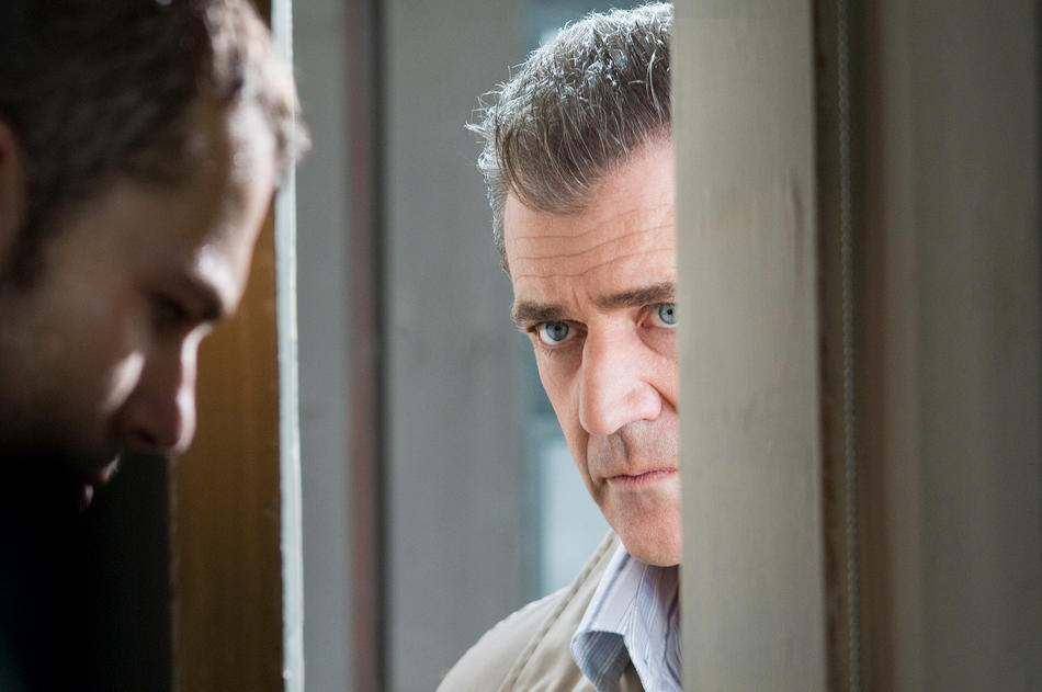 Shawn Roberts and  Mel Gibson in "Edge of Darkness."