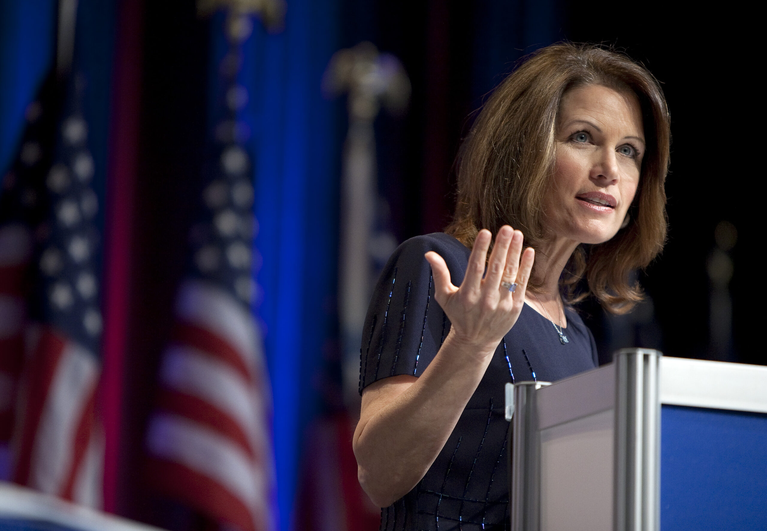 Representative Michelle Bachman (R-MN), speaks to the Conservative Political Action Conference (CPAC) during their annual meeting in Washington, February 18, 2010.    REUTERS/Joshua Roberts    (UNITED STATES - Tags: POLITICS) (Reuters)