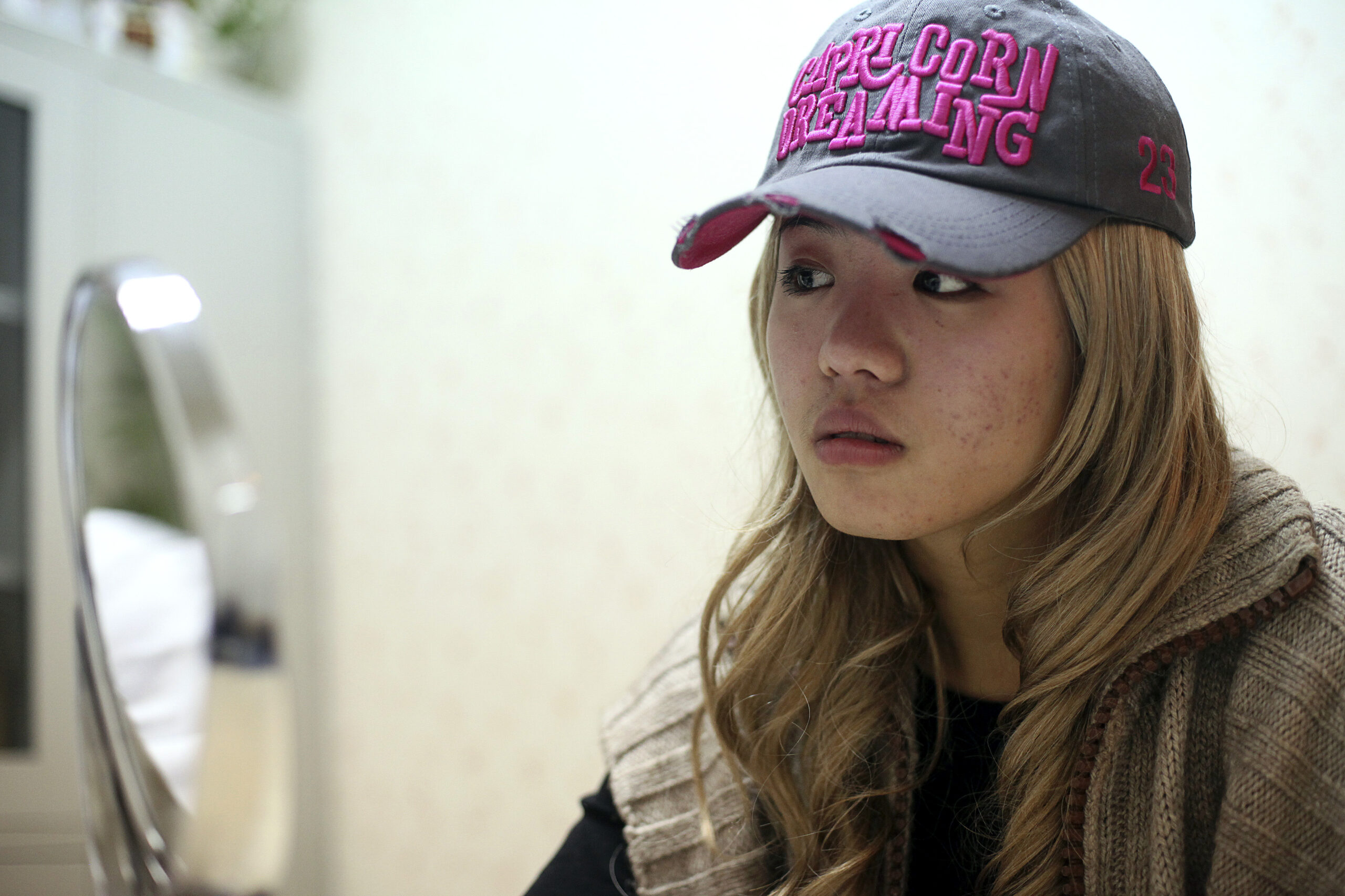Xiaoqing gives an interview to Reuters in the Time Plastic surgery clinic in Shanghai February 4, 2010. The 21-year-old, who would only give her name as Xiaoqing, is seeking extensive plastic surgery to look like U.S. actress Jessica Alba, mainly because she hopes to win back her boyfriend who she said always wished she looked more like the Hollywood star. The hospital has agreed to do it for free to showcase their surgery skills. To match Reuters Life! CHINA-WOMAN/ALBA             REUTERS/Nir Elias (CHINA - Tags: SOCIETY HEALTH ENTERTAINMENT) (Reuters)