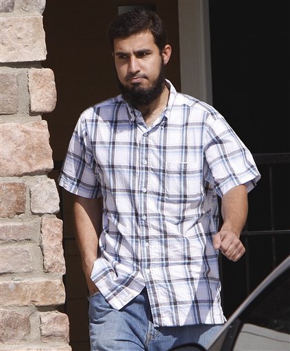 FILE - In this Sept. 17, 2009 file photo, Najibullah Zazi leaves his apartment in Aurora, Colo., for a meeting with his attorney. On Monday Feb. 22, 2010, law enforcements official told The Associated Press that Zazi, a Colorado air shuttle driver accused of a homemade-bomb plot against New York City has agreed to enter a guilty plea. (AP Photo/Ed Andrieski)   (AP)