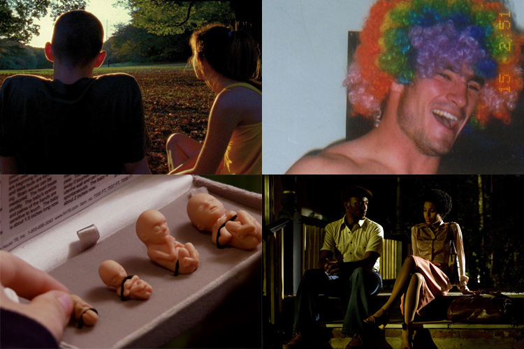 Clockwise from upper left: "Enter the Void," "The Tillman Story," "Night Catches Us" and "12th & Delaware"