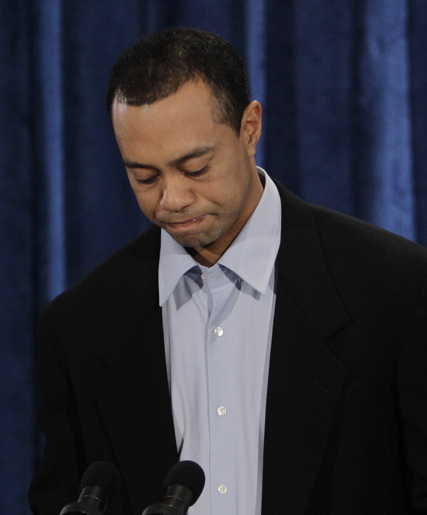 Tiger Woods during a news conference in, Friday, Feb. 19, 2010, in Ponte Vedra Beach, Fla. (AP Photo/Eric Gay) (Associated Press)