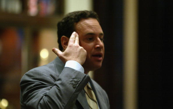BEL AIR, CA - JUNE 8:  Author of 'An End to Evil- How to Win the War on Terror' David Frum at the How To Win The War Against Terrorism - A Discussion And Cocktail Party on June 8, 2004 in Bel Air, California. (Photo by Frazer Harrison/Getty Images) (Getty Images)