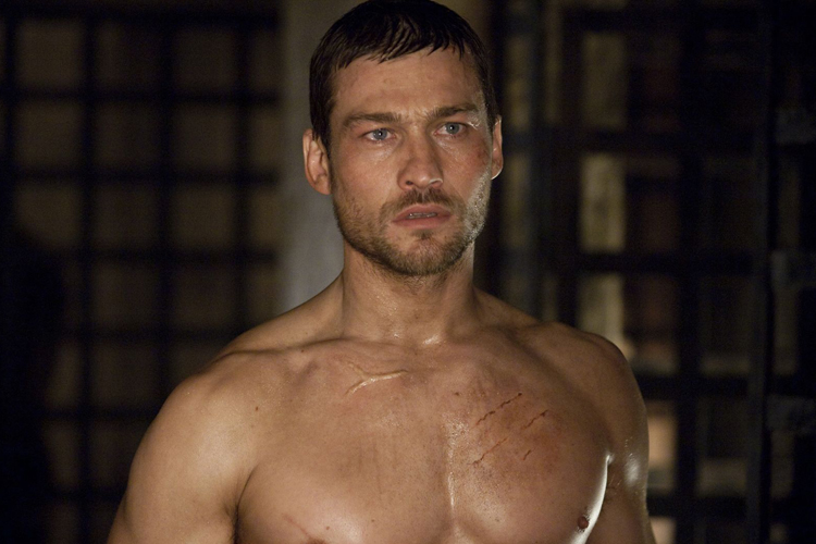 Andy Whitfield in "Spartacus: Blood and Sand."