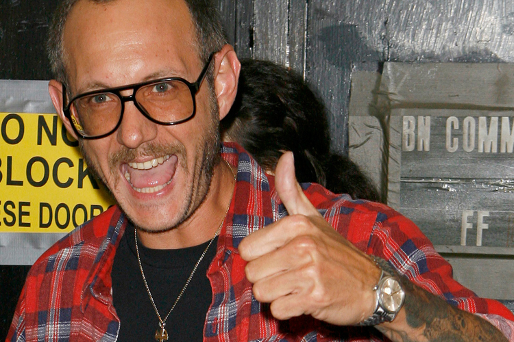 Photographer Terry Richardson at the Marc Jacobs 2008 spring collection show during New York Fashion Week.