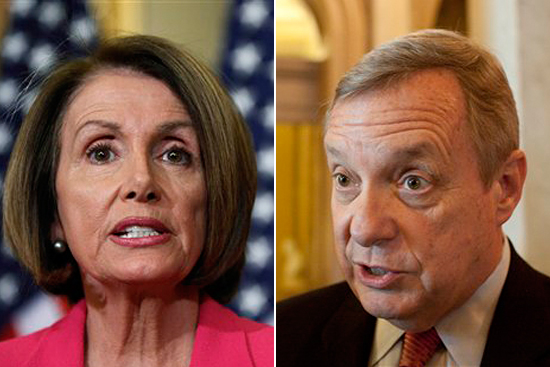House Speaker Nancy Pelosi and Sen. Dick Durbin, D-Ill.