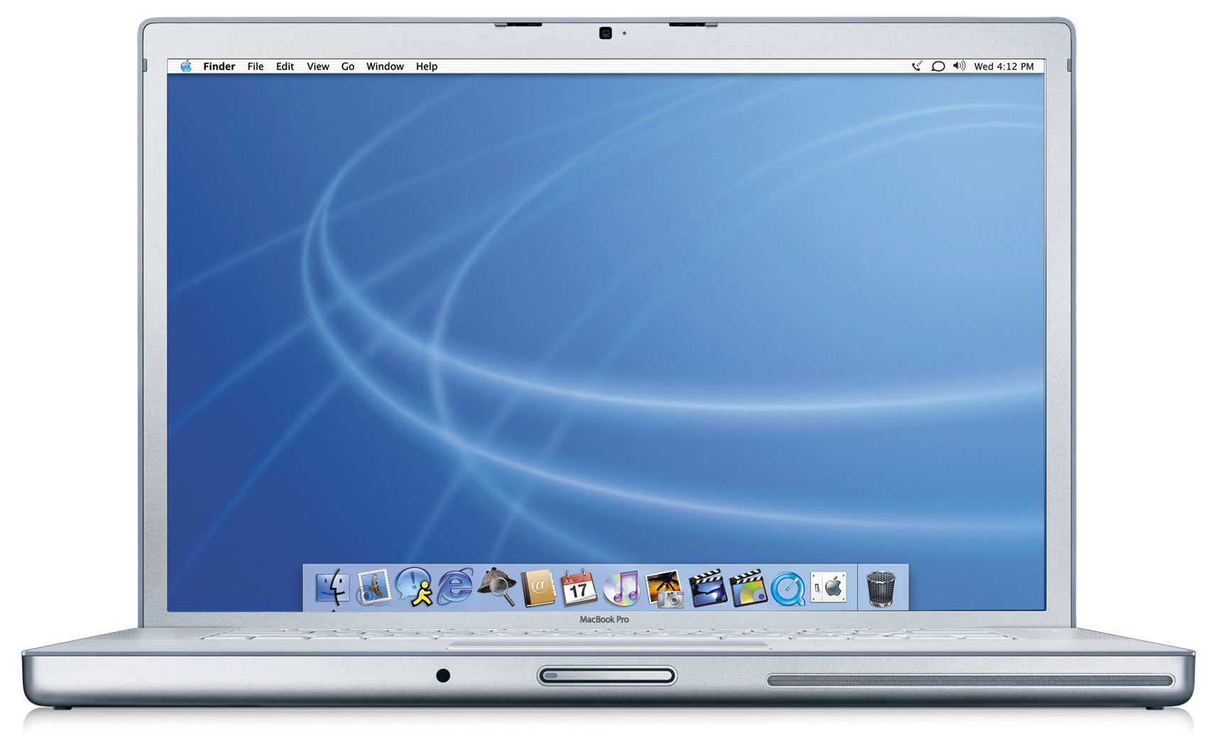 A MacBook Pro laptop.