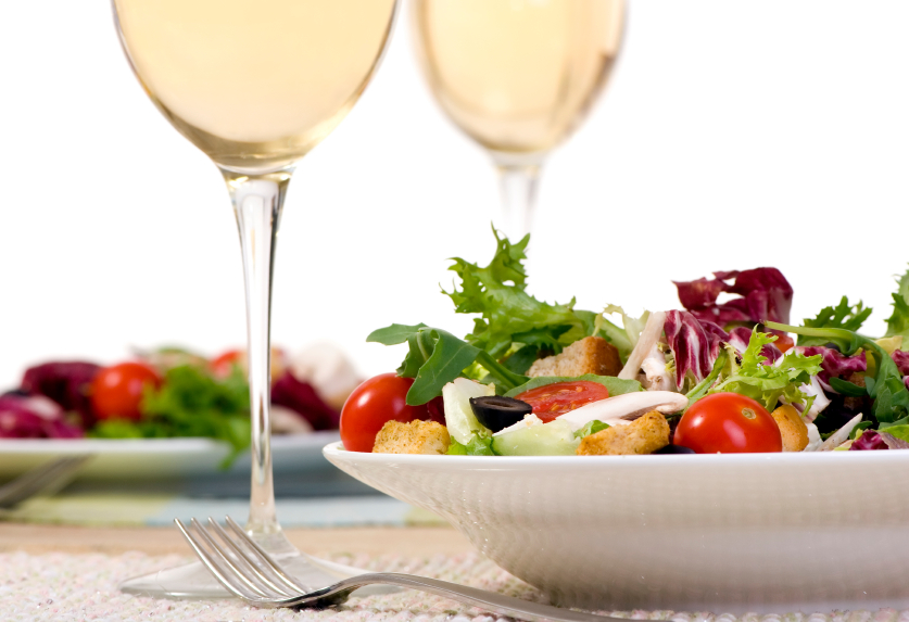 A health dinner salad with lots of greens. (Tom Perkins)
