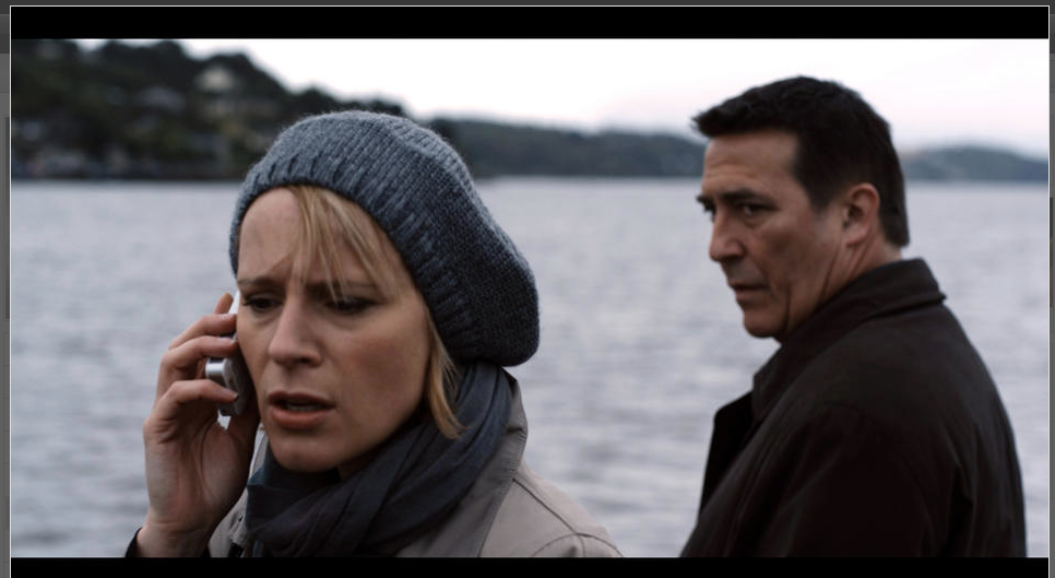 Iben Hjejle and Ciarán Hinds in "The Eclipse."