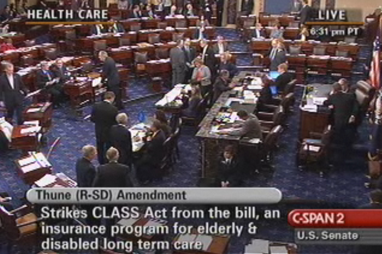 The healthcare bill President Obama signed on Tuesday moved into the Senate Wednesday.