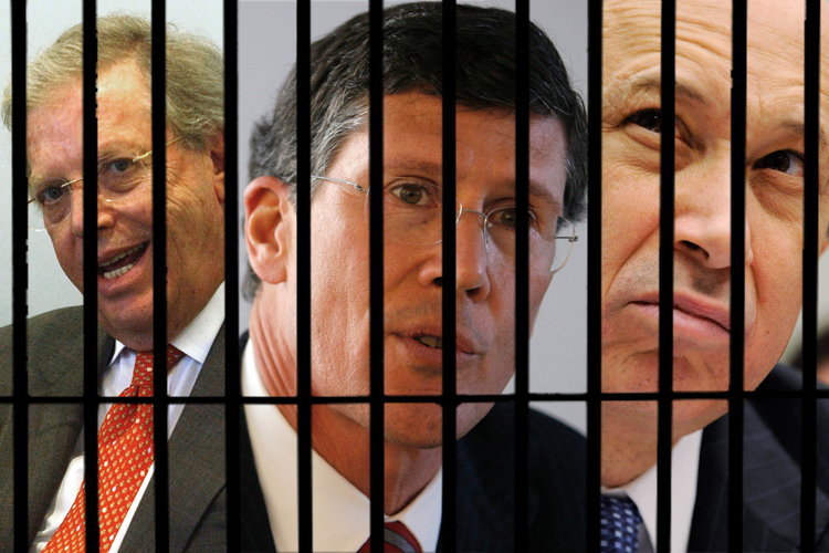James Cayne of Bear Stearns, John Thain of Merrill Lynch, and Lloyd Blankfein of Goldman Sachs