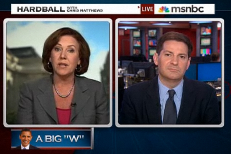 Joan Walsh and Mark Halperin on "Hardball" Tuesday.