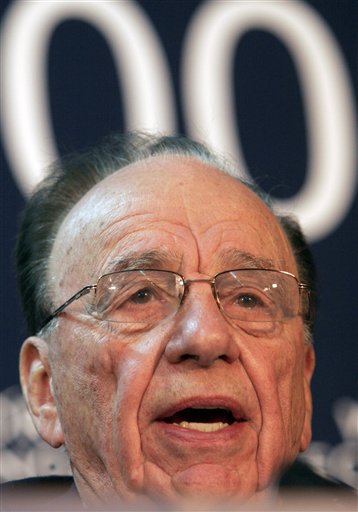 FILE - In this Jan. 28, 2009 file photo, Chairman and CEO of News Corporation, USA, Rupert Murdoch speaks during a media conference at the World Economic Forum in Davos, Switzerland.  "Good programing is expensive," Rupert Murdoch, told a shareholder meeting last month. "It can no longer be supported solely by advertising revenues."  (AP Photo/Virginia Mayo, file) (AP)
