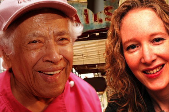 Leah Chase of Dooky Chase restaurant and Sara Roahen