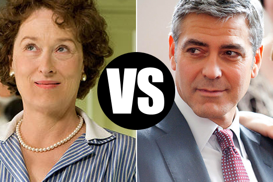 Meryl Streep ("Julie & Julia") and George Clooney ("Up in the Air")