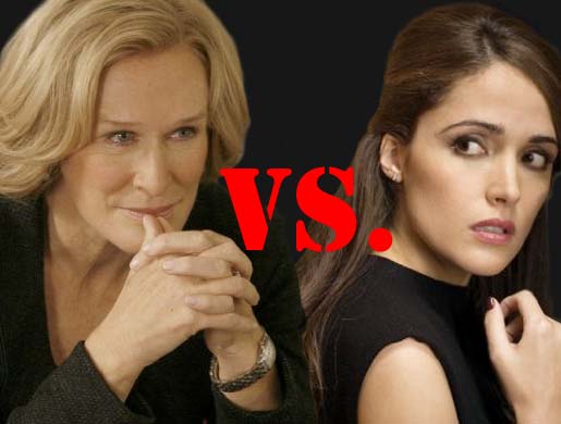 Patty Hewes (Glenn Close) and Ellen Parsons (Rose Byrne) in "Damages"
