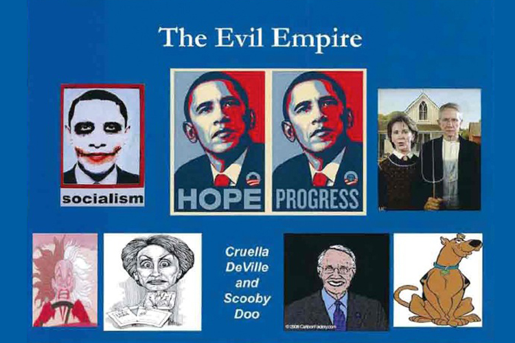 A slide from a PowerPoint presentation given at a Republican retreat in Boca Grande, Fla., last month and obtained by Politico.