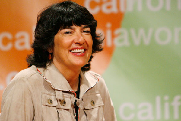CNN correspondent Christiane Amanpour moderates discussion at the Women's Conference 2008 in Long Beach, California.