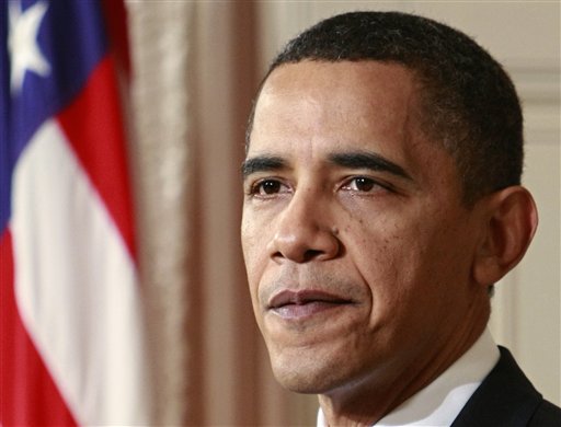 President Barack Obama makes a statement to the nation Sunday night following the final vote in the House of Representatives for a comprehensive overhaul of the health care system, in the East Room of the White House in Washington, March 21, 2010.  (AP Photo/J. Scott Applewhite) (AP)