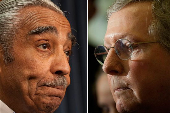 Rep. Charles Rangel, D-N.Y. and Senate Minority leader Mitch McConnell of KY.