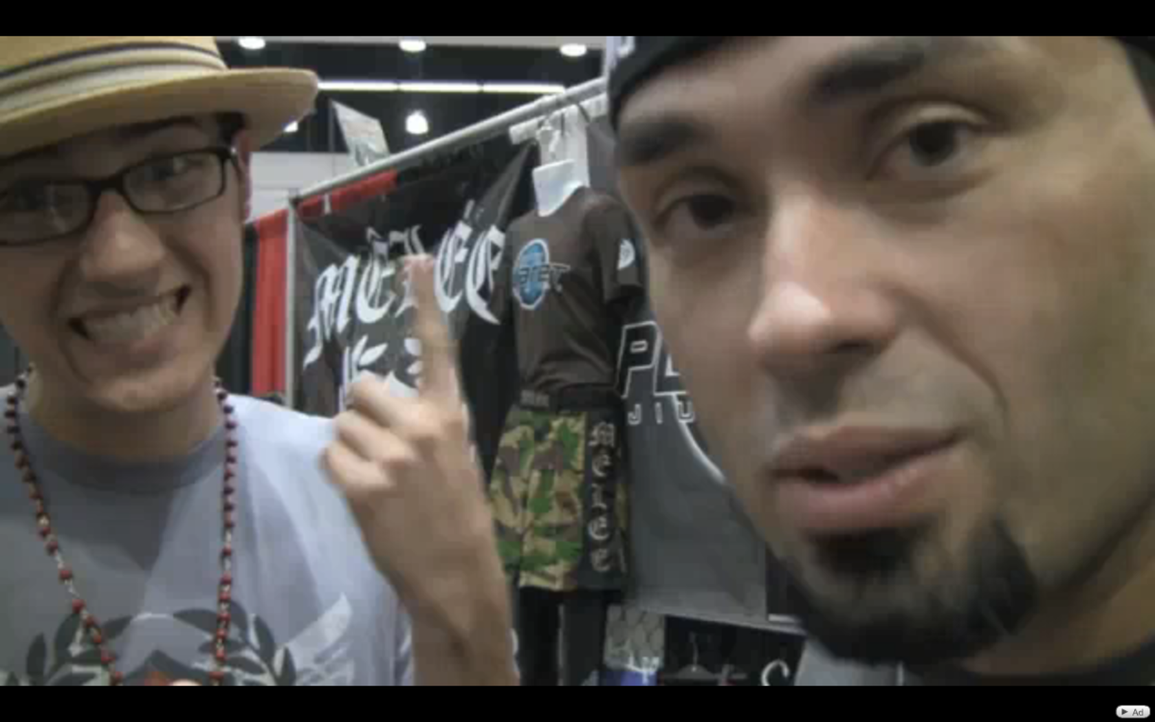 Conner Cordova (left) with Eddie Bravo