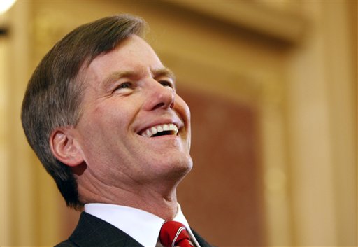 Virginia Gov. Bob McDonnell delivers his State of the Commonwealth Address before a joint session of the Virginia General Assembly in the House chambers at the Capitol in Richmond, Va., Monday, Jan. 18, 2010. (AP Photo/Bob Brown, Pool) (AP)