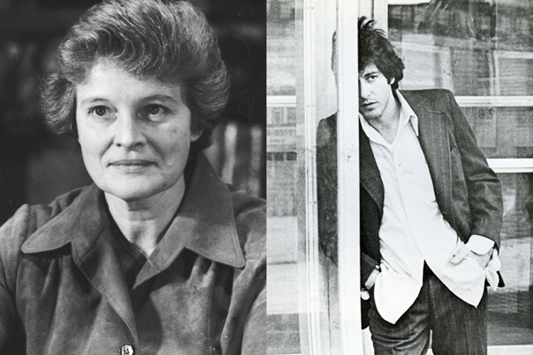 Dede Allen in 1977 and a still from 1975's "Dog Day Afternoon."
