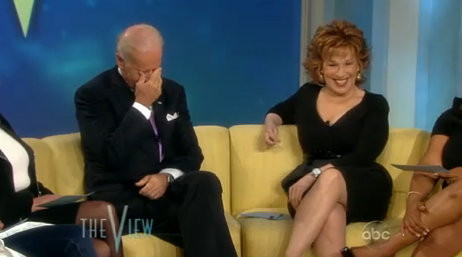 Vice President Joe Biden and Joy Behar