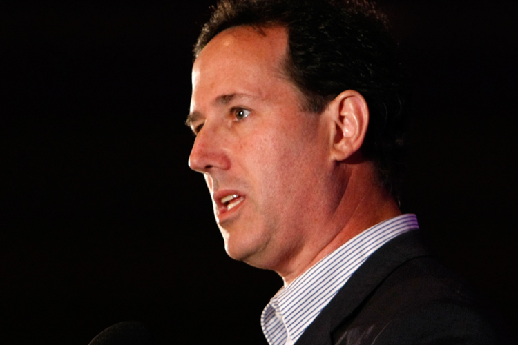 Former Sen. Rick Santorum, R-Pa., speaks at the Southern Republican Leadership Conference in New Orleans on Saturday, April 10.