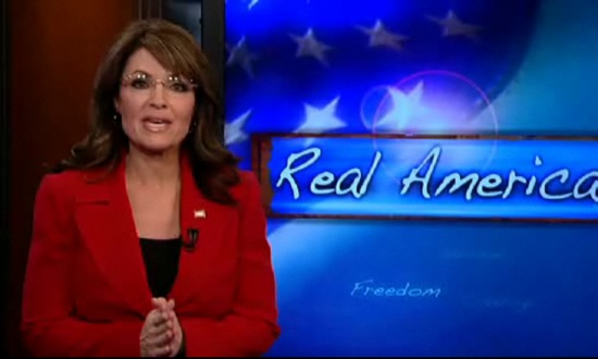 Former Alaska Gov. Sarah Palin hosts "Real American Stories" on Fox News.