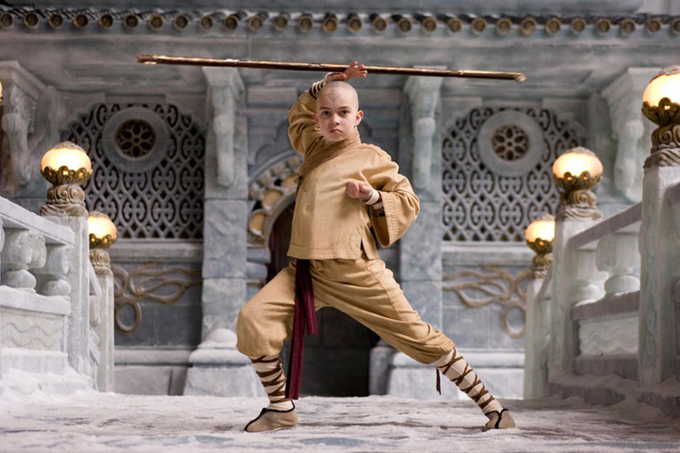 Noah Ringer in "The Last Airbender."