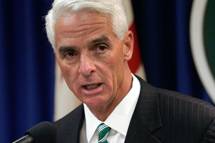 Florida Governor Charlie Crist on April 15.
