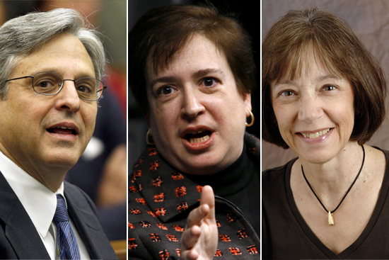Judge Merrick Garland, Solicitor General Elena Kagan and Judge Diane Wood