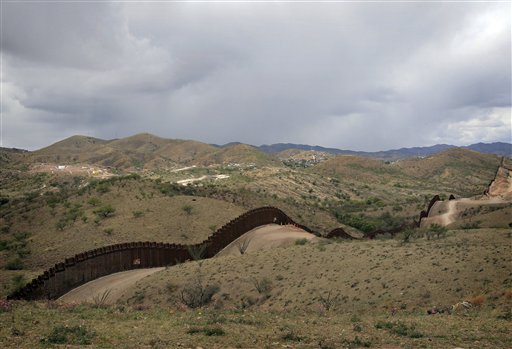 This Thursday, April 22, 2010 photo shows the international border in Nogales, Ariz. President Barack Obama will send 1,200 National Guard troops to help secure the U.S.-Mexico border, an administration official and an Arizona congresswoman said Tuesday, pre-empting Republican plans to try to force votes on such a deployment.  (AP Photo/Matt York) (AP)